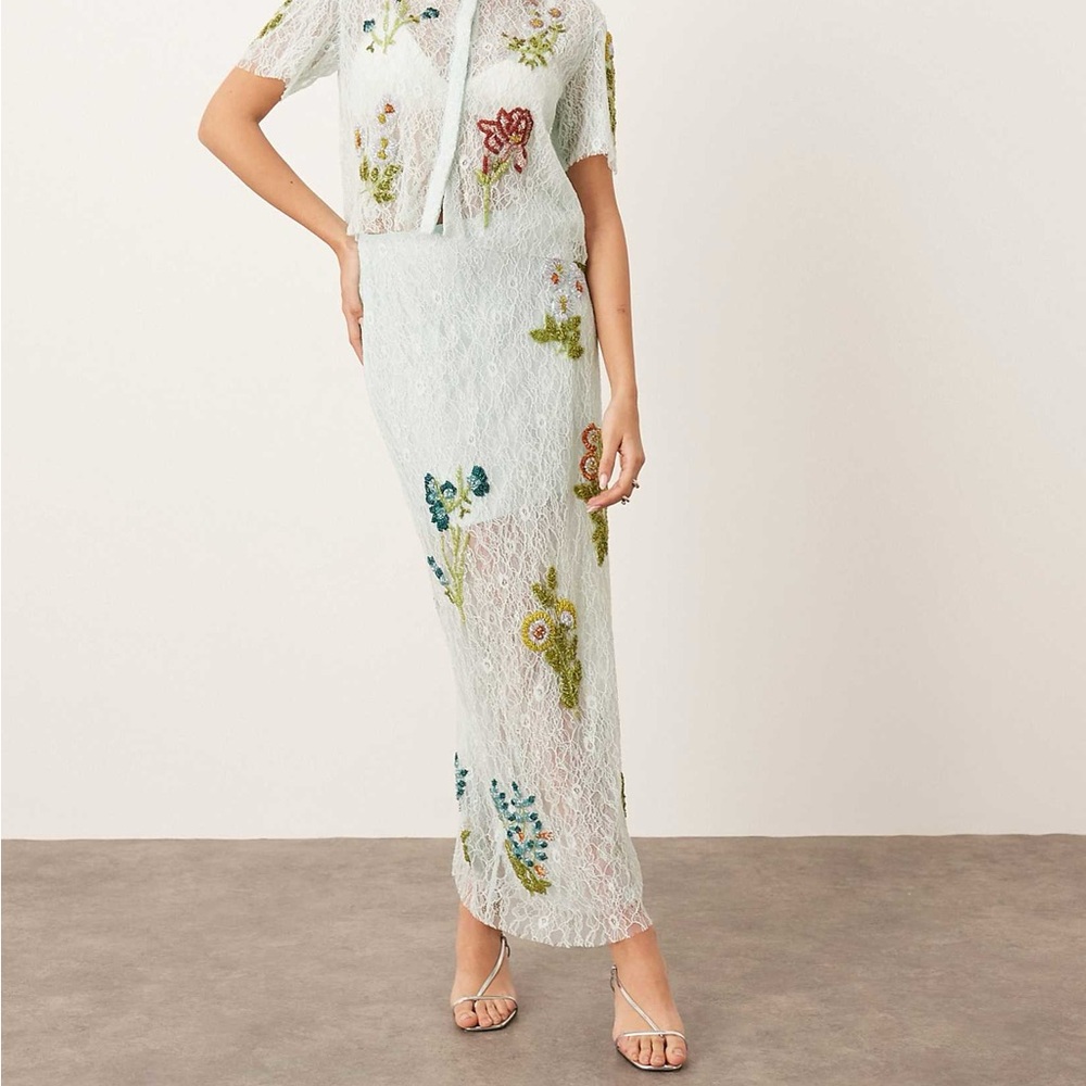 ARRANGE botanical floral embellish Skirt